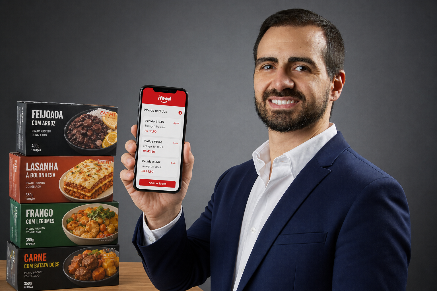Pedidos no app de delivery
